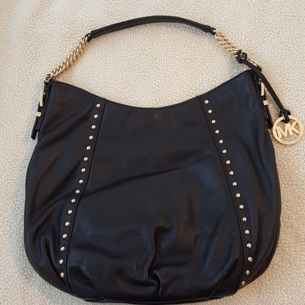 MK black chain hobo great condition!